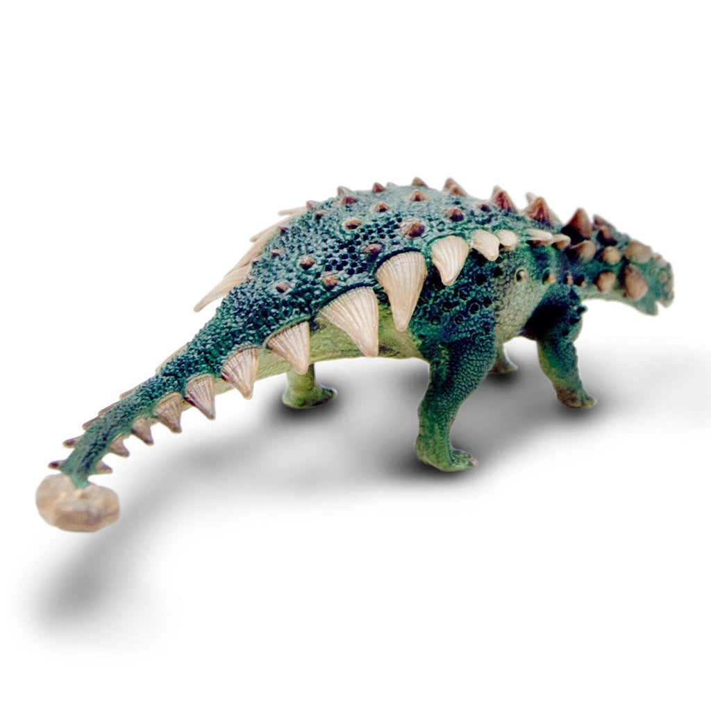 Dino Dana Zuul dinosaur toy action figure showing spikey armor and clubbed tail — view 4