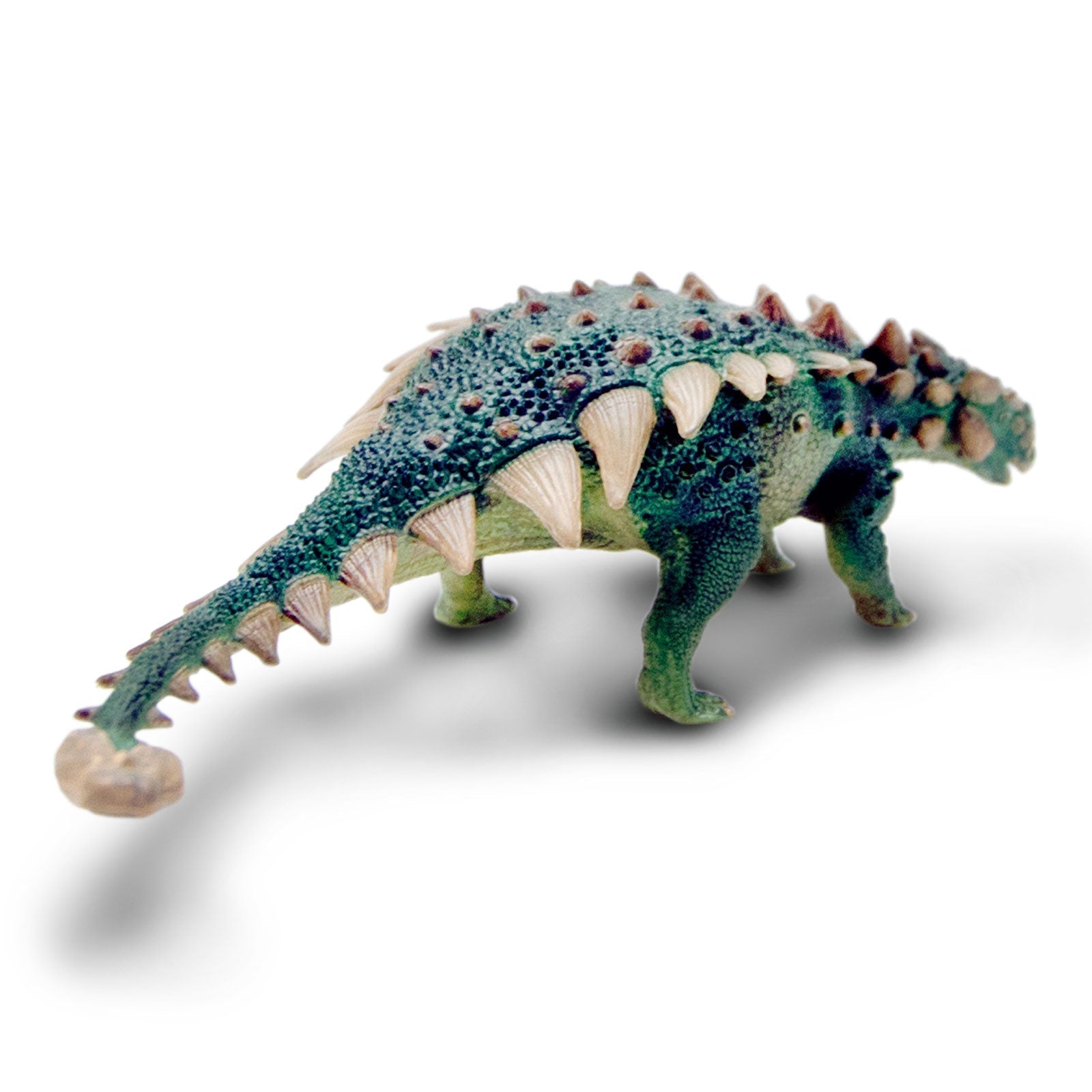 Dino Dana Zuul dinosaur toy action figure showing spikey armor and clubbed tail — view 4