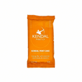 Golden brown Kendal Mint Cake vegan energy bar in compact packaging with three breakable blocks