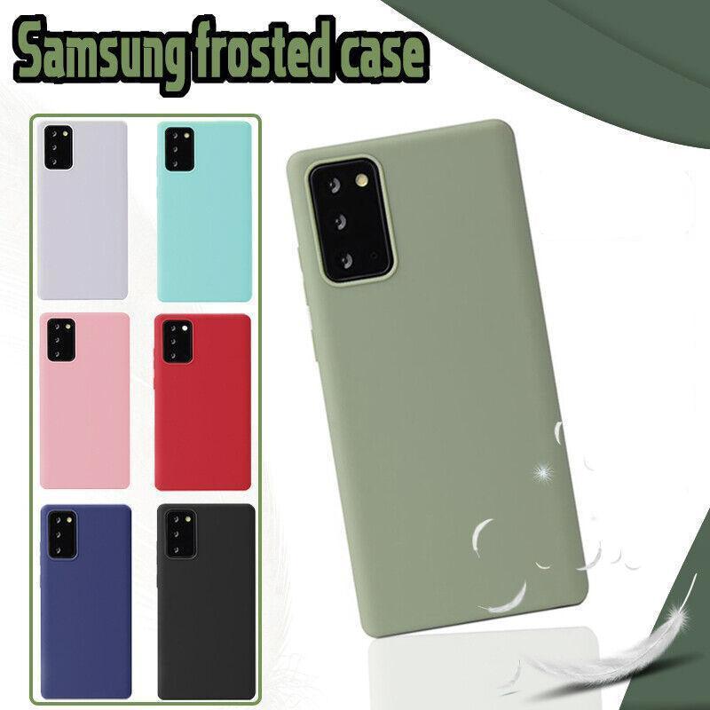 Green slim shockproof phone case for Samsung Galaxy with lightweight minimalist protective design