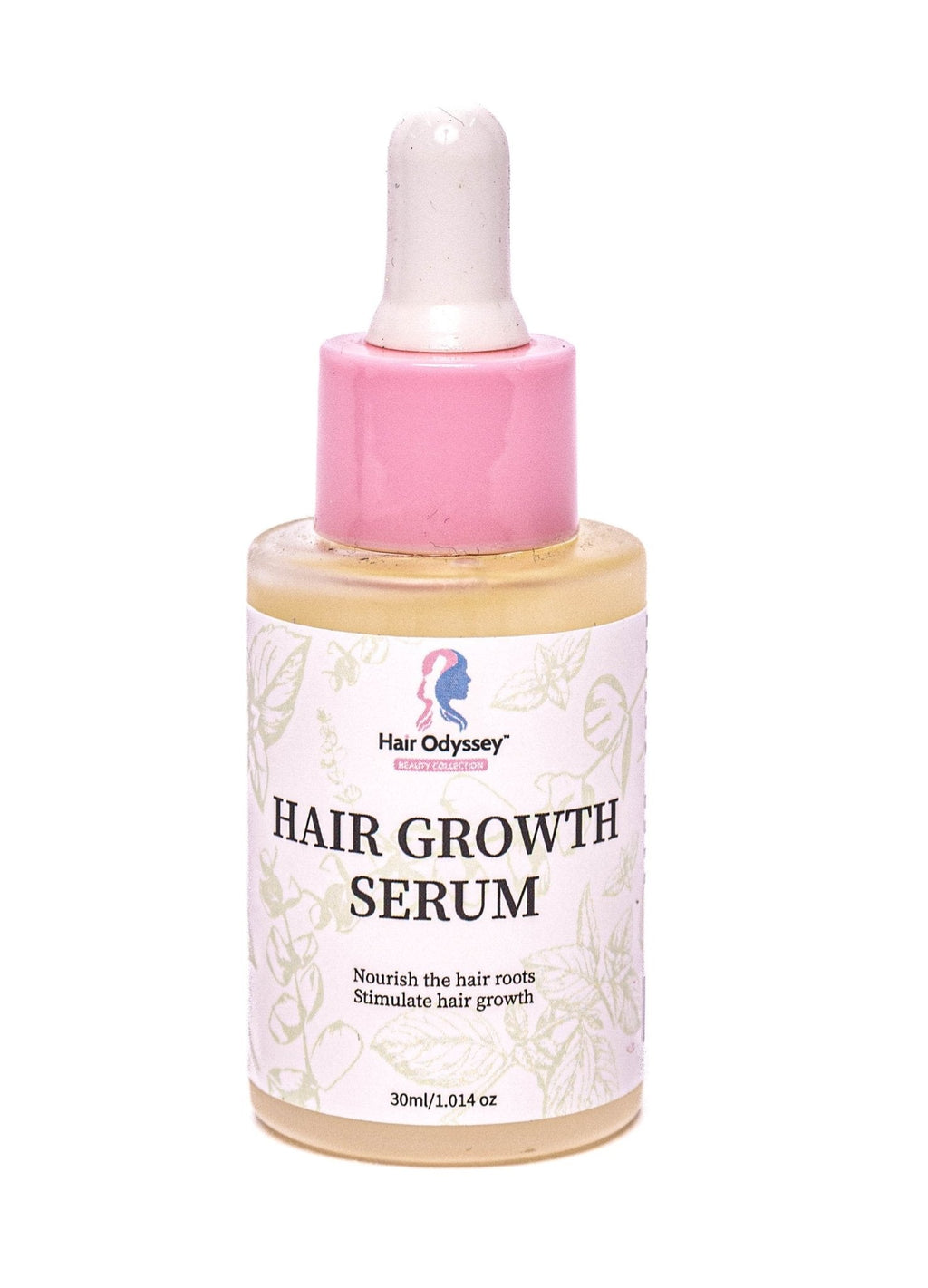 Natural hair growth serum bottle with botanical oil blend for scalp and healthy hair roots — view 3