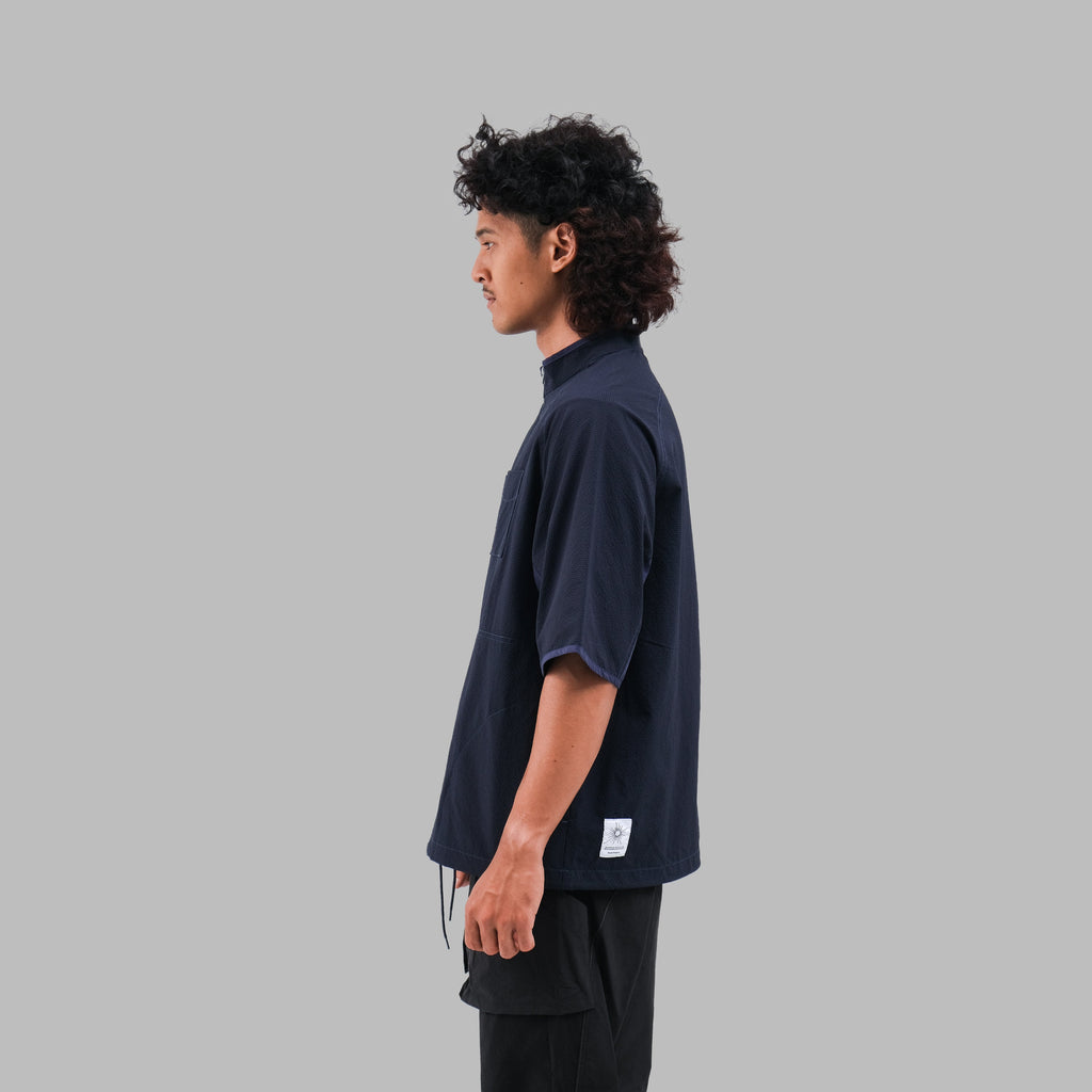 Pullover Halfzip / Sorona® Agile - Navy-4
