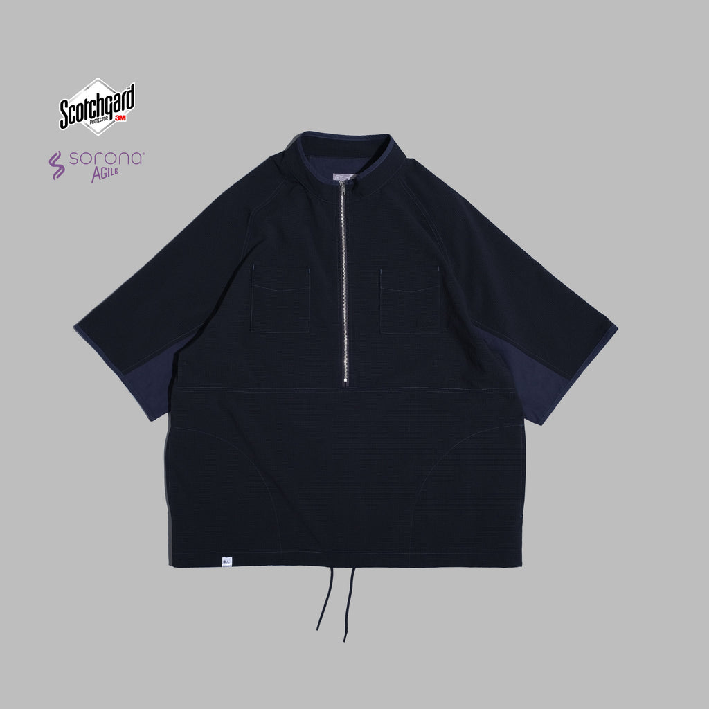 Pullover Halfzip / Sorona® Agile - Navy-0