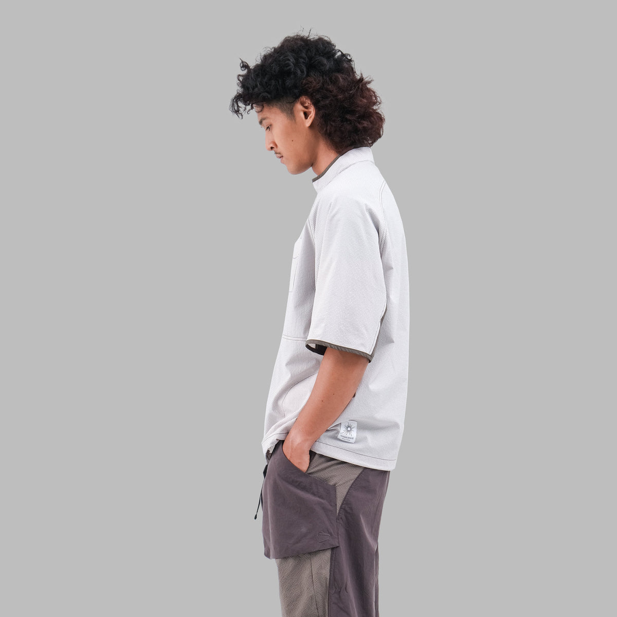 Pullover Halfzip / Sorona® Agile - Grey-3