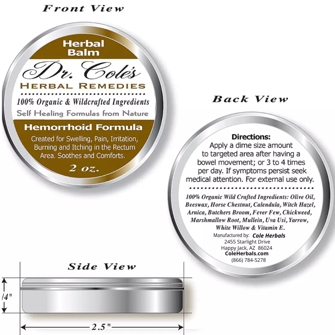 Dr. Cole's Organic Hemorrhoid Balm SixPak-1
