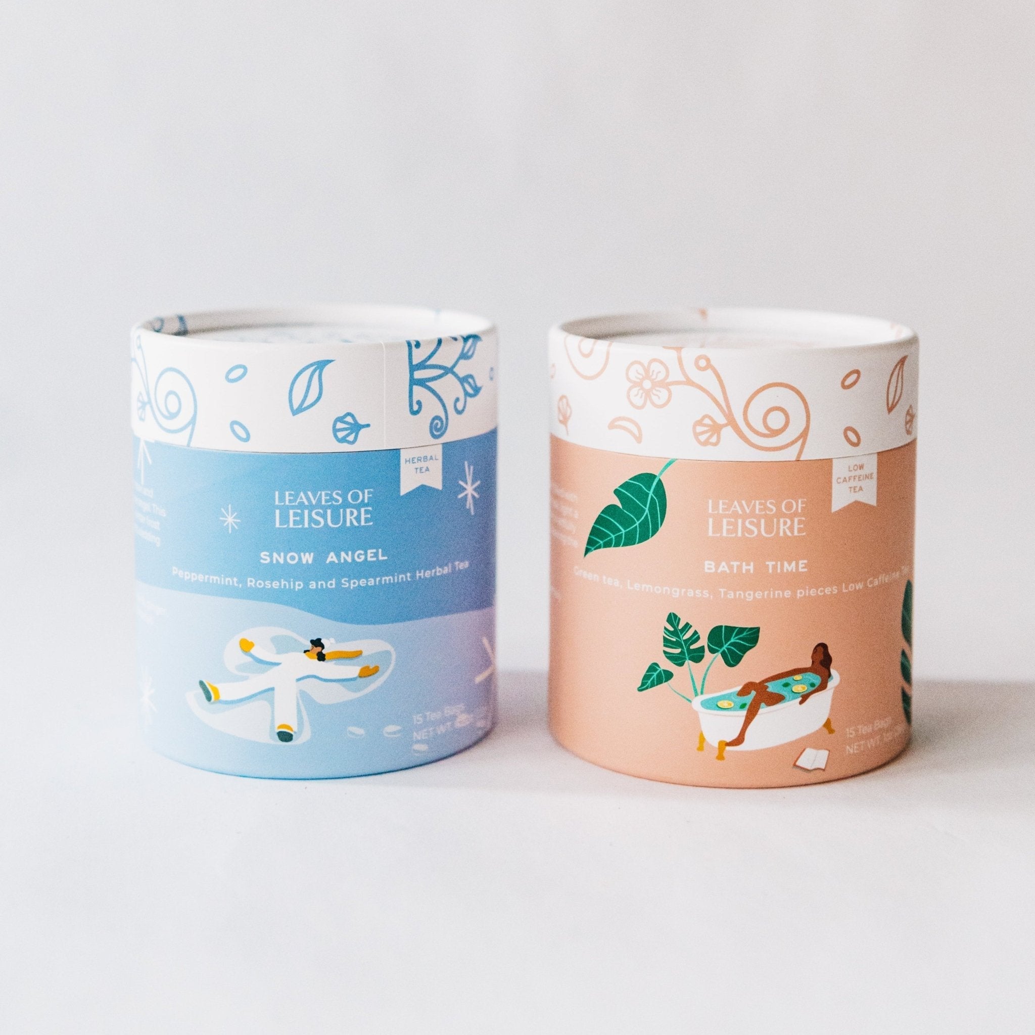 Heavenly Hygge caffeine free herbal tea gift set bundle for self care and cozy winter relaxation