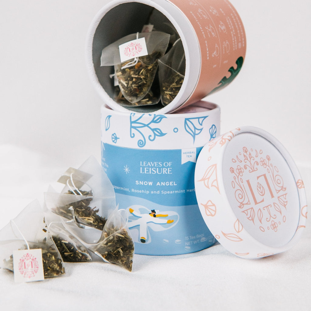 Heavenly Hygge caffeine free herbal tea gift set bundle for self care and cozy winter relaxation — view 3