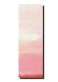 Thick 6mm eco-friendly yoga mat featuring a soft pink ombre gradient and non-slip textured surface