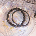 Hematite Beaded Crystal Bracelet-0