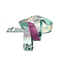 Hemlock yoga strap in forest green organic cotton with adjustable metal D-ring buckles