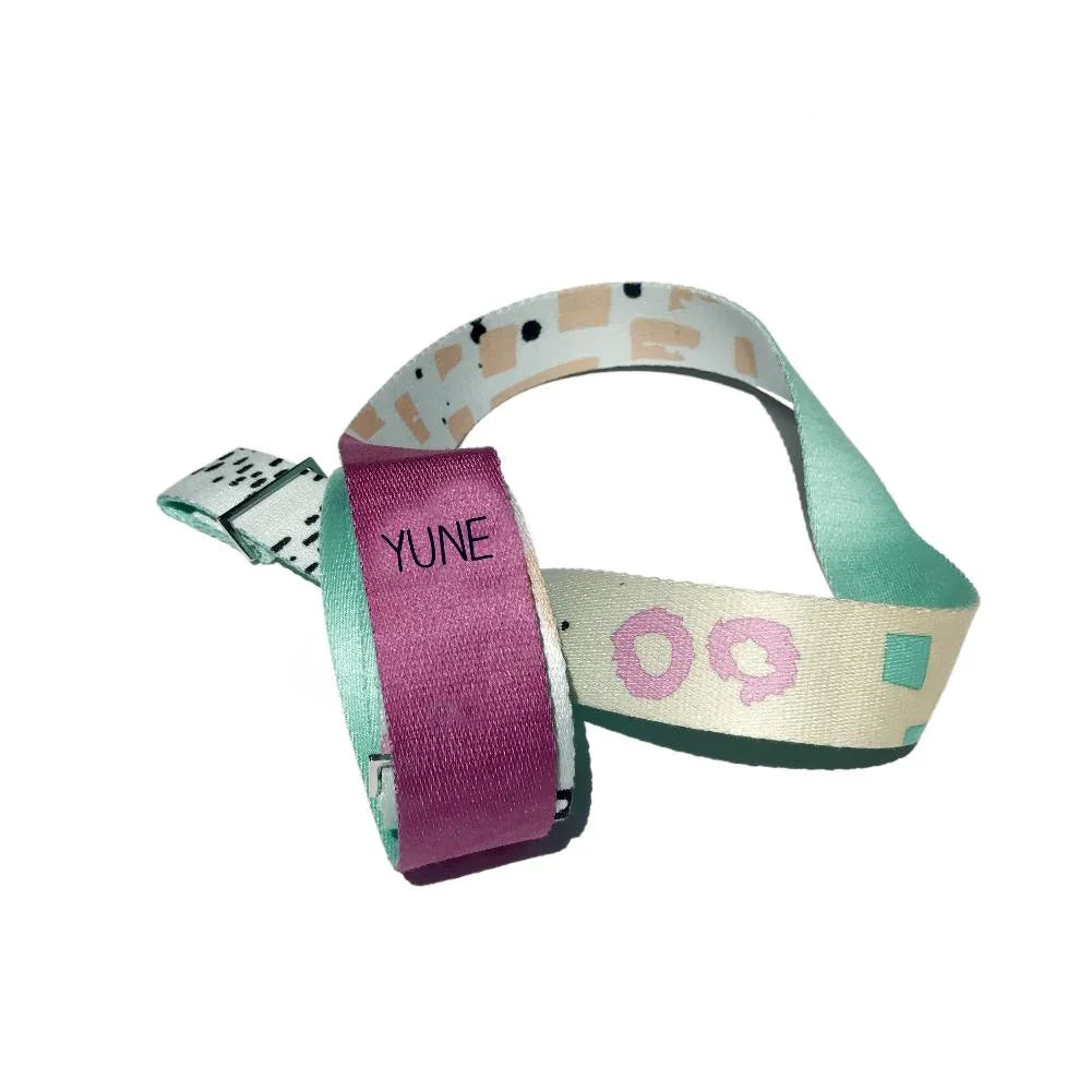 Hemlock yoga strap in forest green organic cotton with adjustable metal D-ring buckles — view 5