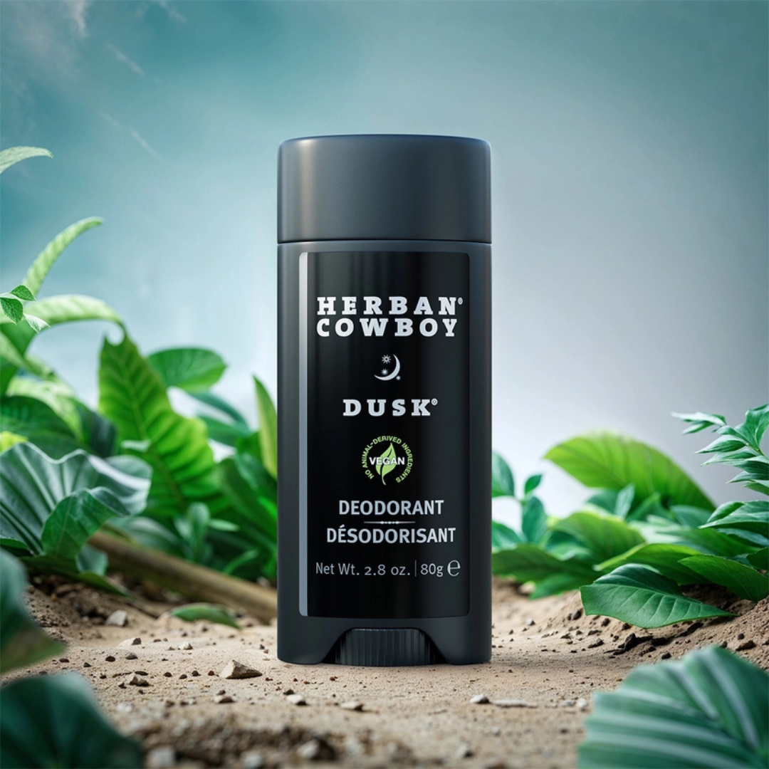 Dusk stick deodorant for men in solid form featuring a clean plant-powered aluminum-free formula — view 2