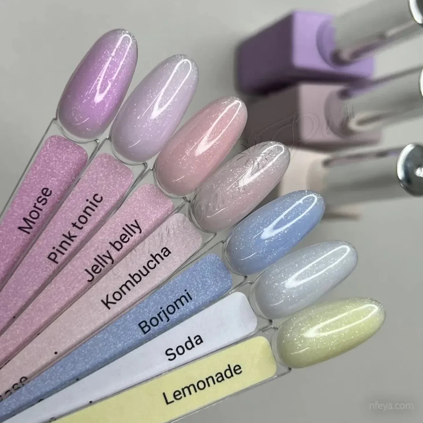 15ml bottle of HEYLOVE Tint Base Kombucha, a soft natural tinted gel for professional manicures — view 3