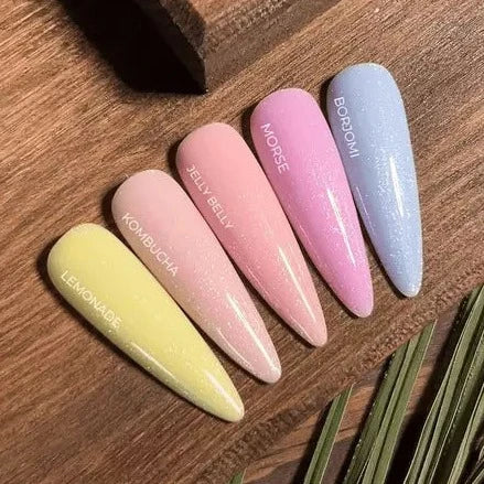 15ml bottle of HEYLOVE Tint Base Kombucha, a soft natural tinted gel for professional manicures — view 4