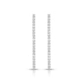 LUCIENNE Tennis Drop Earrings in 925 Sterling Silver with AAAA Zirconia Stones