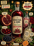 C&S Holiday Grenadine | A Festive Celebration of Tart Pomegranate and Winter Botanicals (8oz)-0