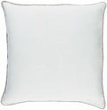 Solid pale blue linen throw pillow in contemporary woven design for living room decor
