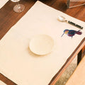 Rectangular cotton canvas Humming Bird Table Mats featuring an elegant nature inspired design for dining