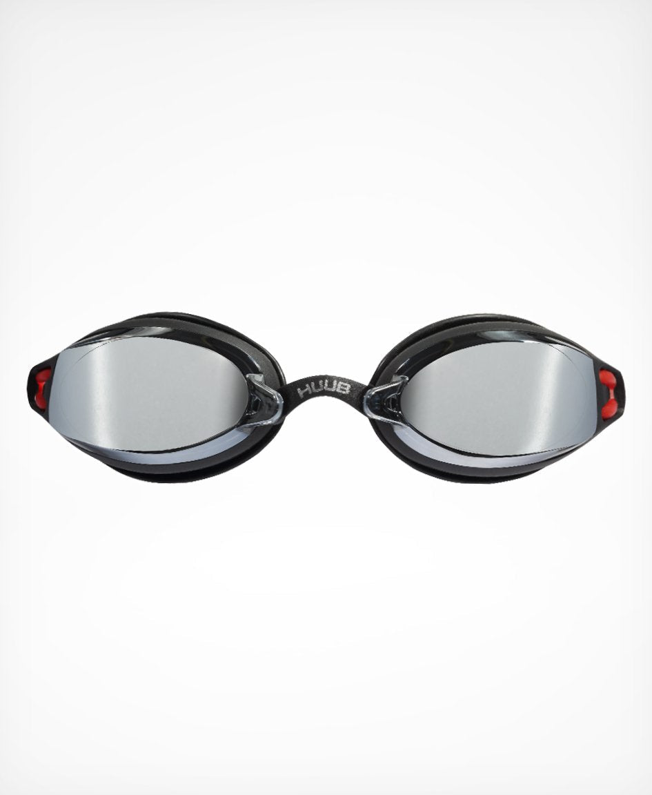 HUUB Brownlee mirror lens swim goggles with silicone strap and adjustable nose bridge for racing — view 3