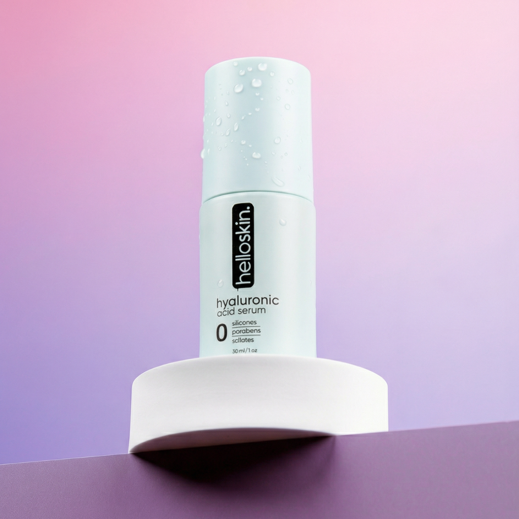 Hyaluronic acid facial serum bottle with jojoba oil for deep skin hydration and glowing complexion. — view 2