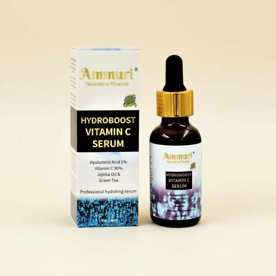 Hyaluronic Acid & Vitamin C Hydrating Face Serum | Ammuri