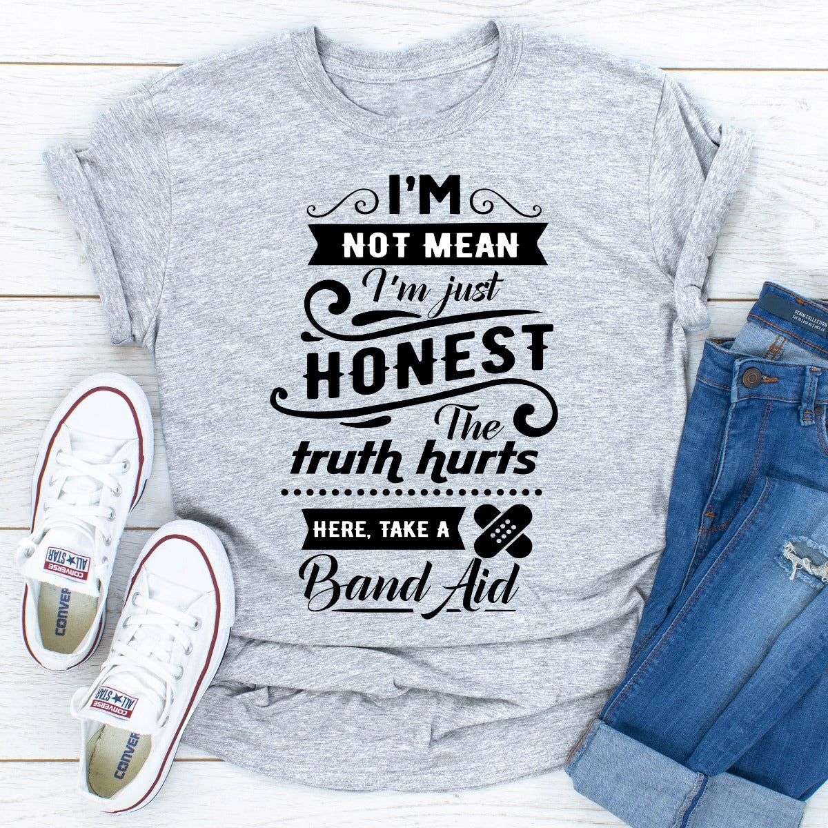 I'm Not Mean T-Shirt-0