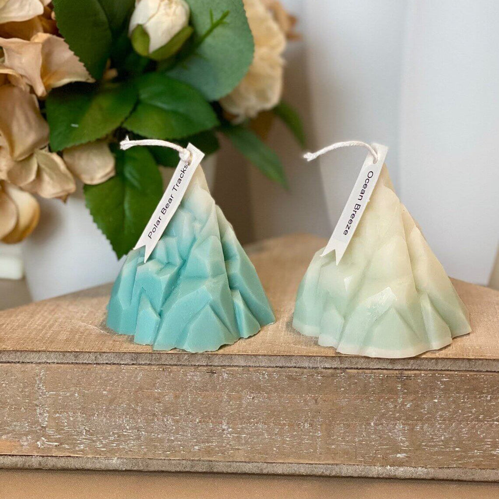 Iceberg Sculpture Candle | Blue Ice & Clear Ice-4