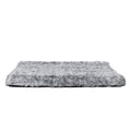 Extra large charcoal grey plush memory foam orthopaedic calming pet bed and dog mat