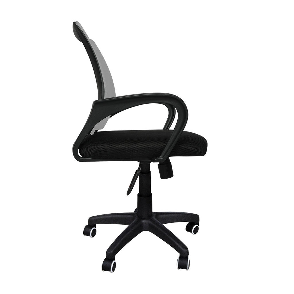 Levede ergonomic grey mesh office chair with adjustable height and swivel base for computer desks