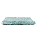 Extra large green PaWz orthopedic memory foam calming dog bed mat with plush surface