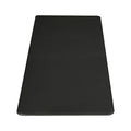 Two piece black anti fatigue kitchen mat set made of thick waterproof PU material