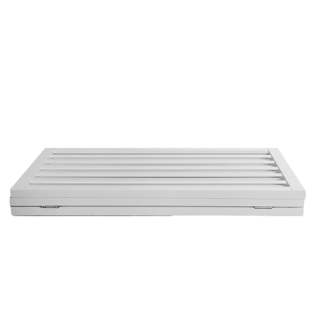 Retractable wooden pet gate in white with three folding panels for indoor dog boundaries. — view 3