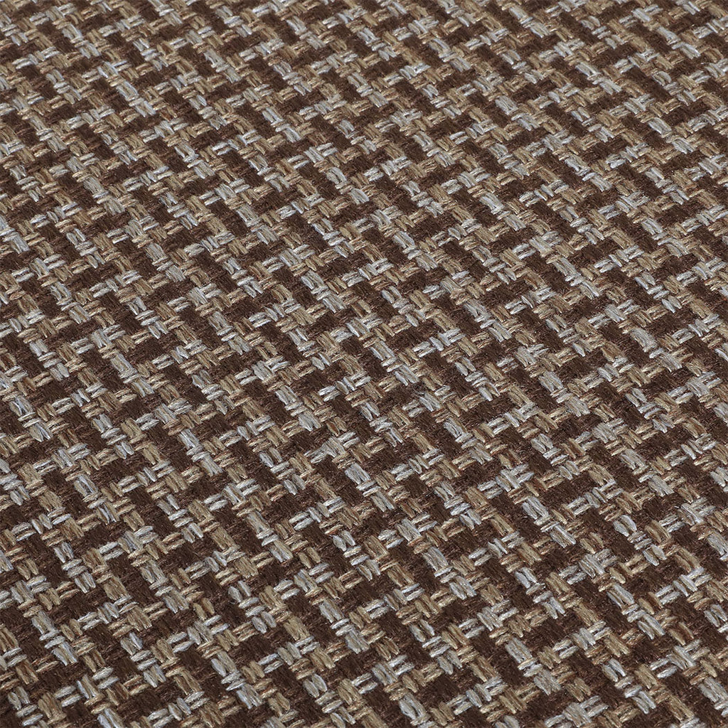 Two piece brown woven kitchen rug set with non slip rubber backing for floor protection — view 4