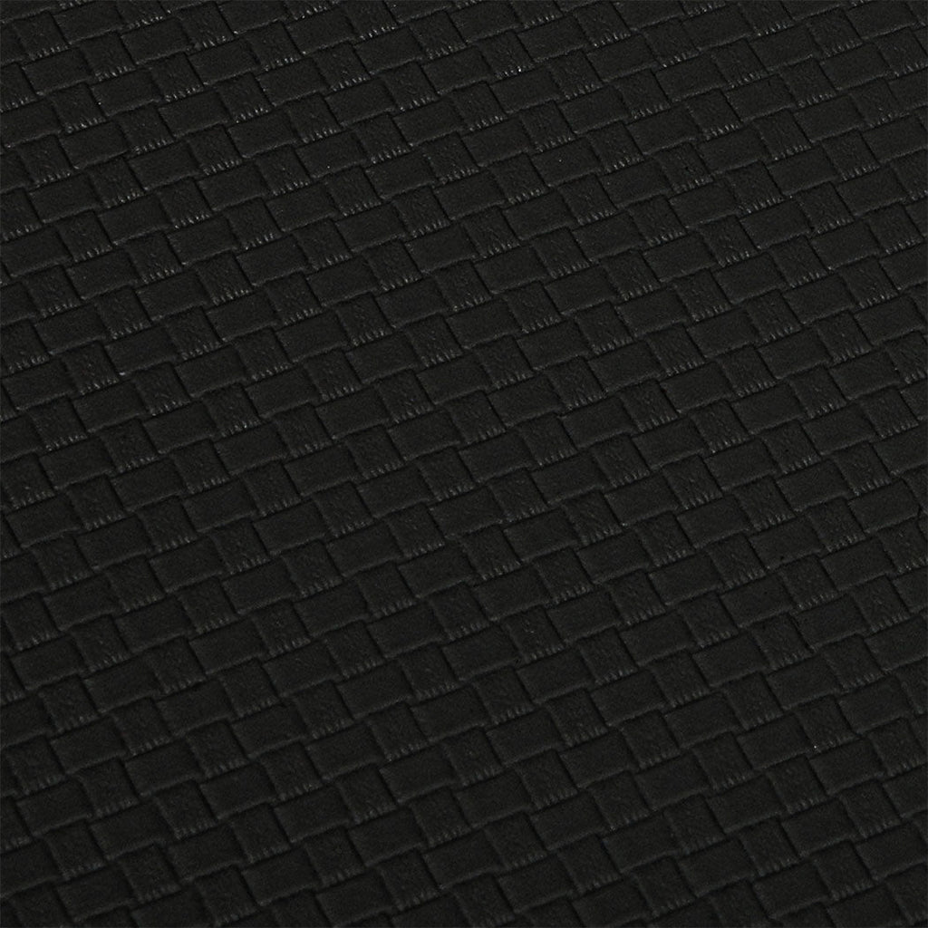 Two piece black anti fatigue kitchen mat set made of thick waterproof PU material — view 4