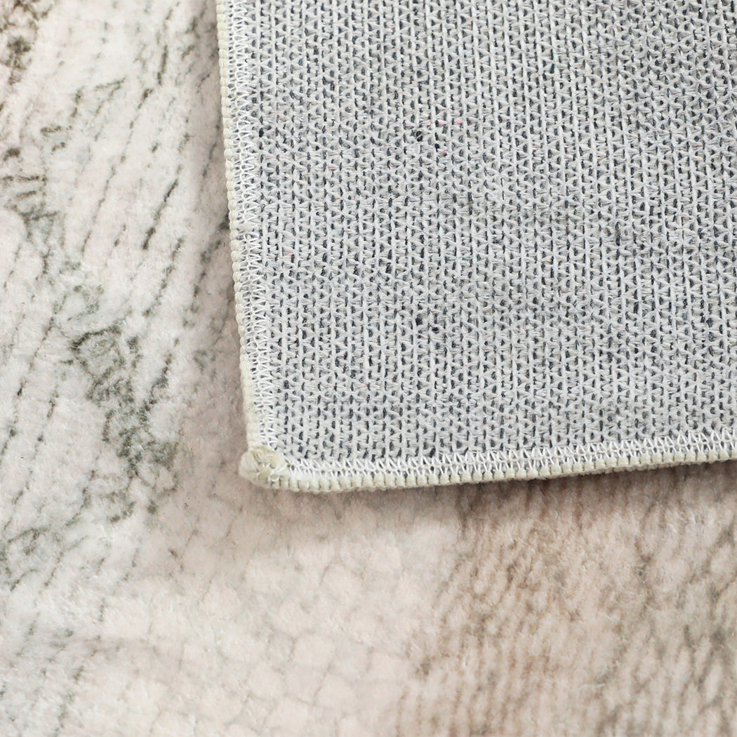 Marlow hallway runner floor rug with a distressed pattern and anti-slip TPR backing 180x60cm — view 3