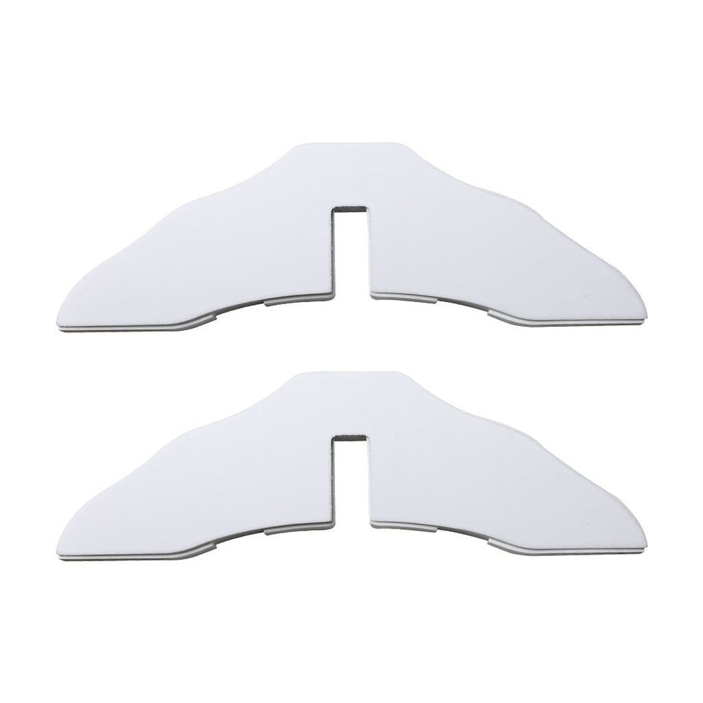 White freestanding wooden pet gate with steel hinges folded in a protective zigzag pattern — view 5