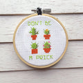 Don't Be A Prick Counted Cross Stitch DIY KIT Beginner-0