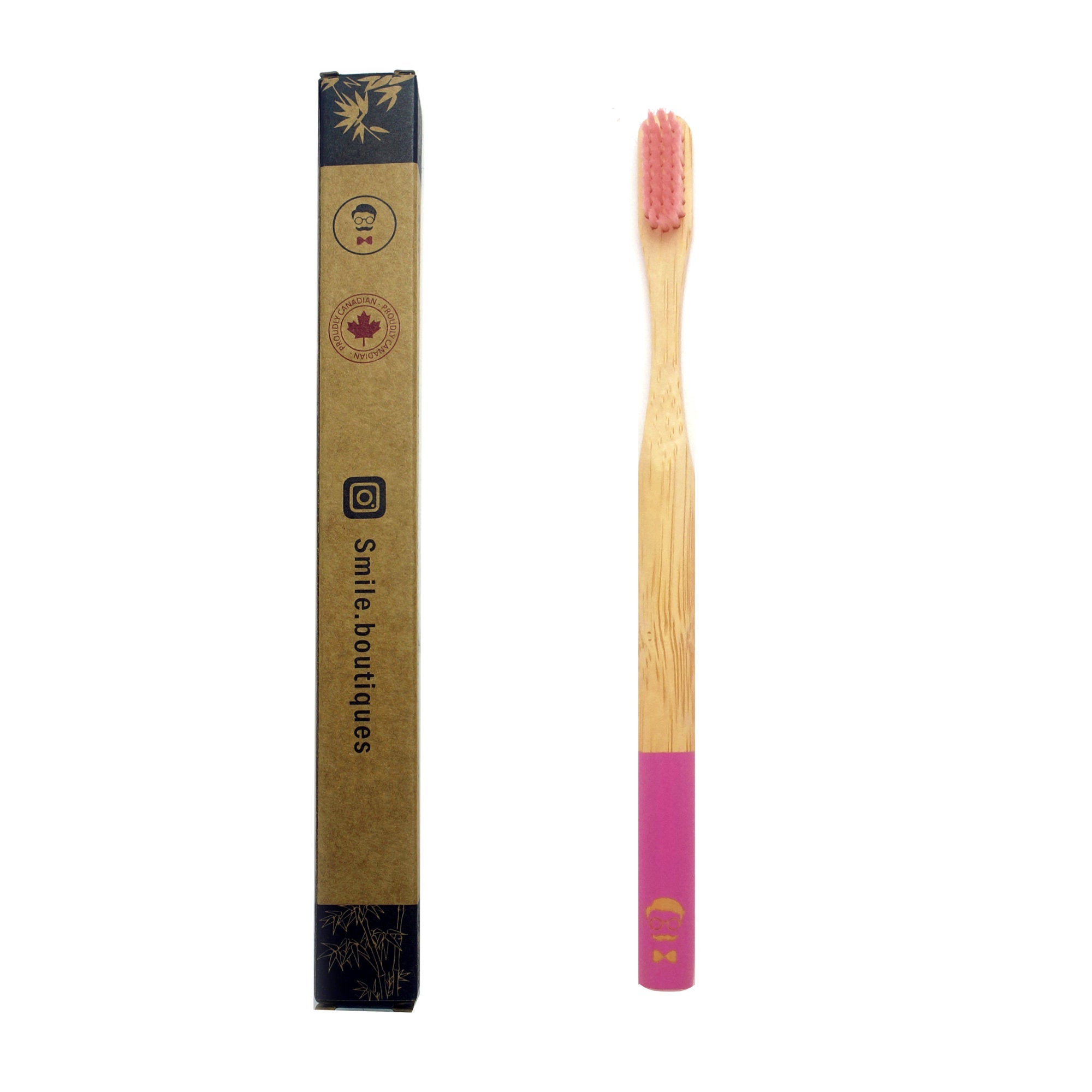 Zero waste natural bamboo toothbrush with customizable wooden handle for eco-friendly daily oral care — view 5