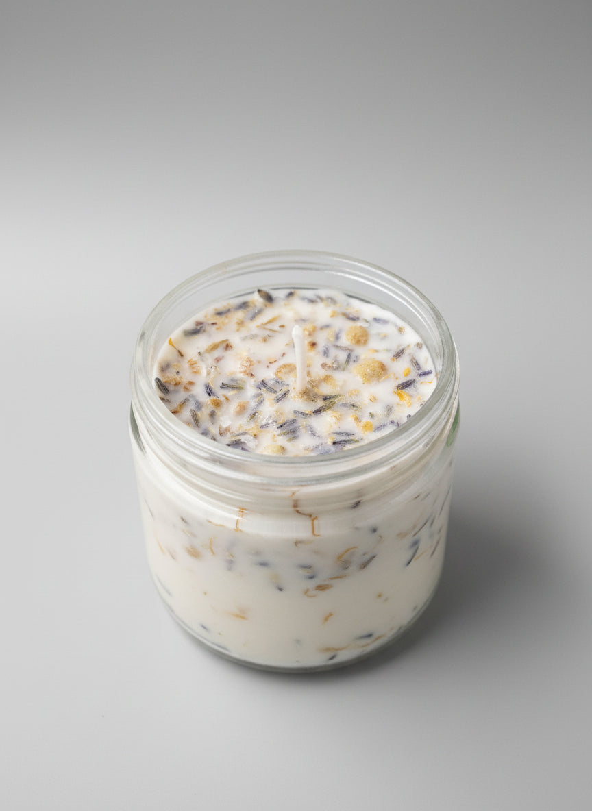 Ease Your Mind Chamomile and Lavender Candle-1