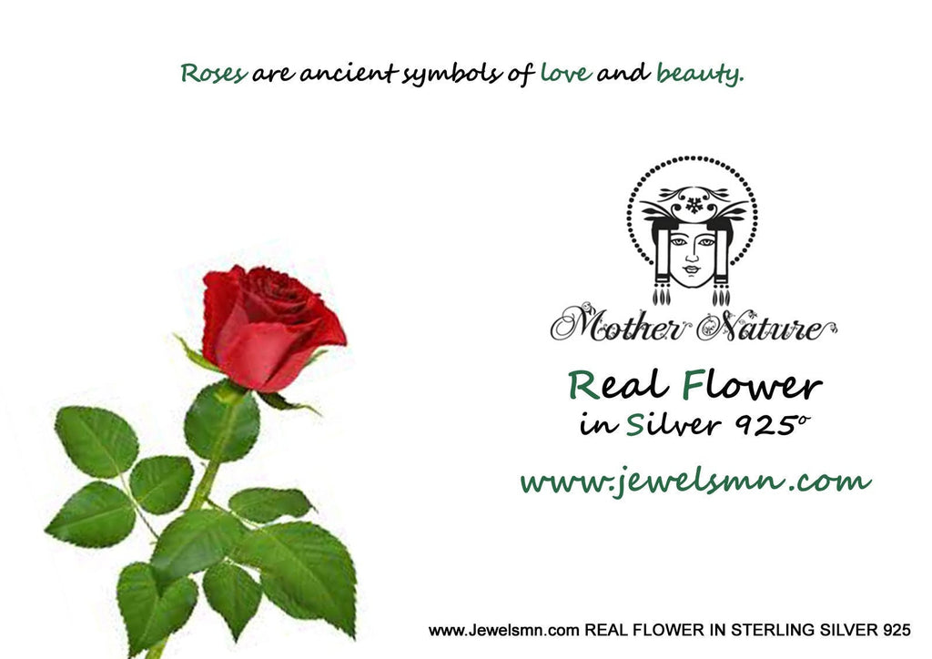 Gold and silver rose leaf ring crafted from real plant mold on a white background — view 4