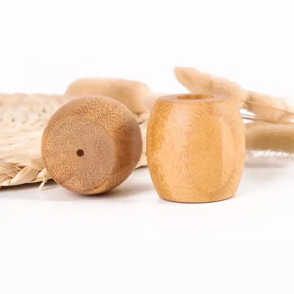 Zero waste natural bamboo toothbrush holder with drainage hole and plastic-free packaging — view 4