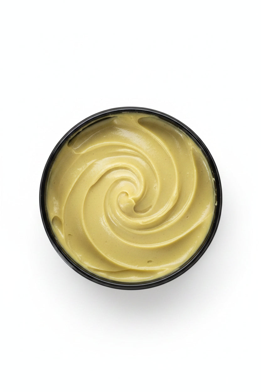 8oz avocado hair mask deep conditioner tub showing rich green hydrating cream for dry hair — view 5