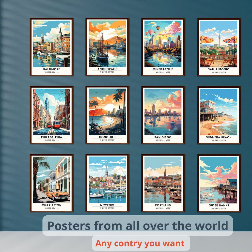 Travel prints | any 3 travel prints | set of 3 travel prints | Unique gift | travel posters  | customised travel poster | Money saving-4