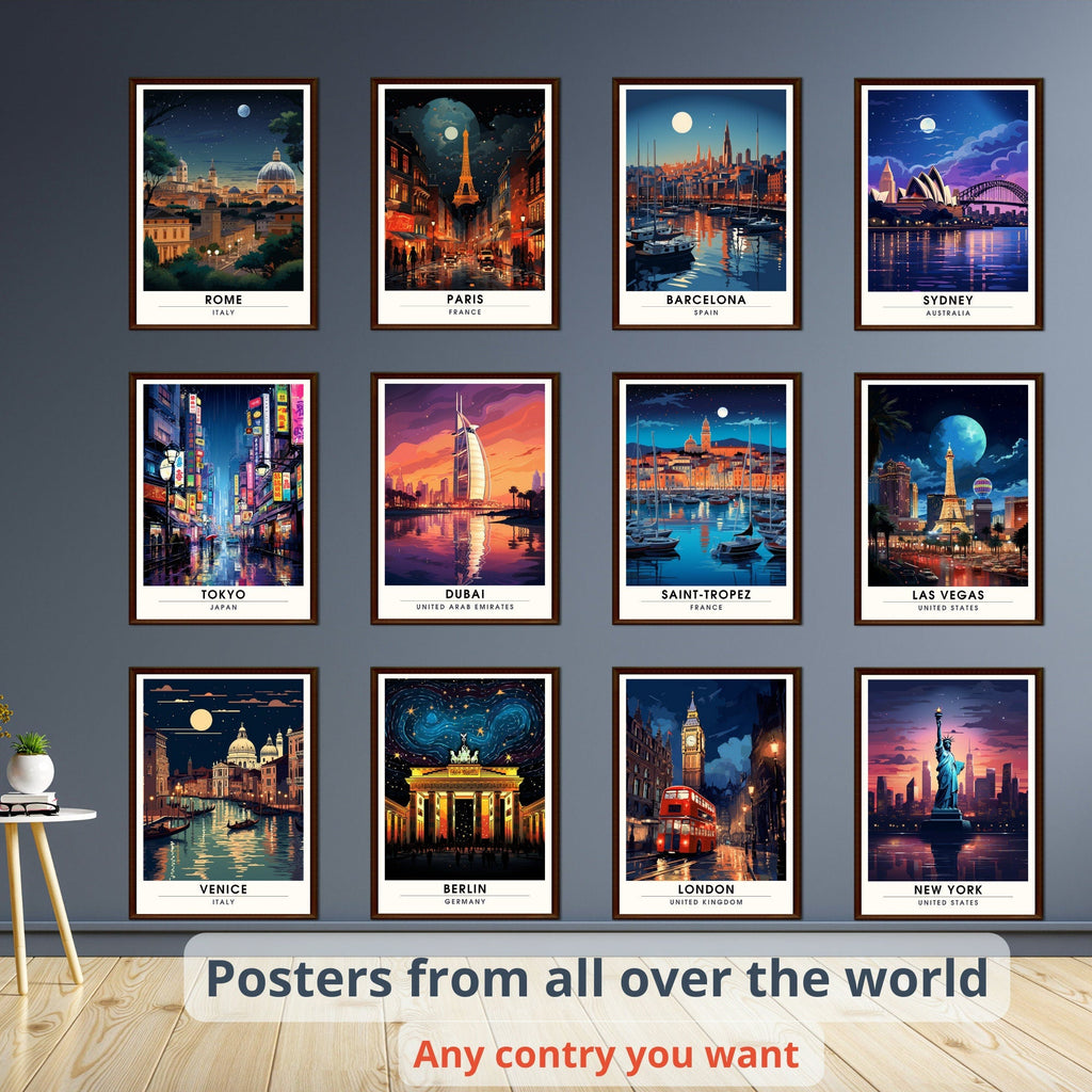 Travel prints | any 3 travel prints | set of 3 travel prints | Unique gift | travel posters  | customised travel poster | Money saving-2