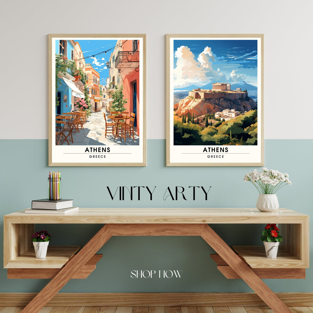 Impression Athènes | Affiche de voyage Athènes-2
