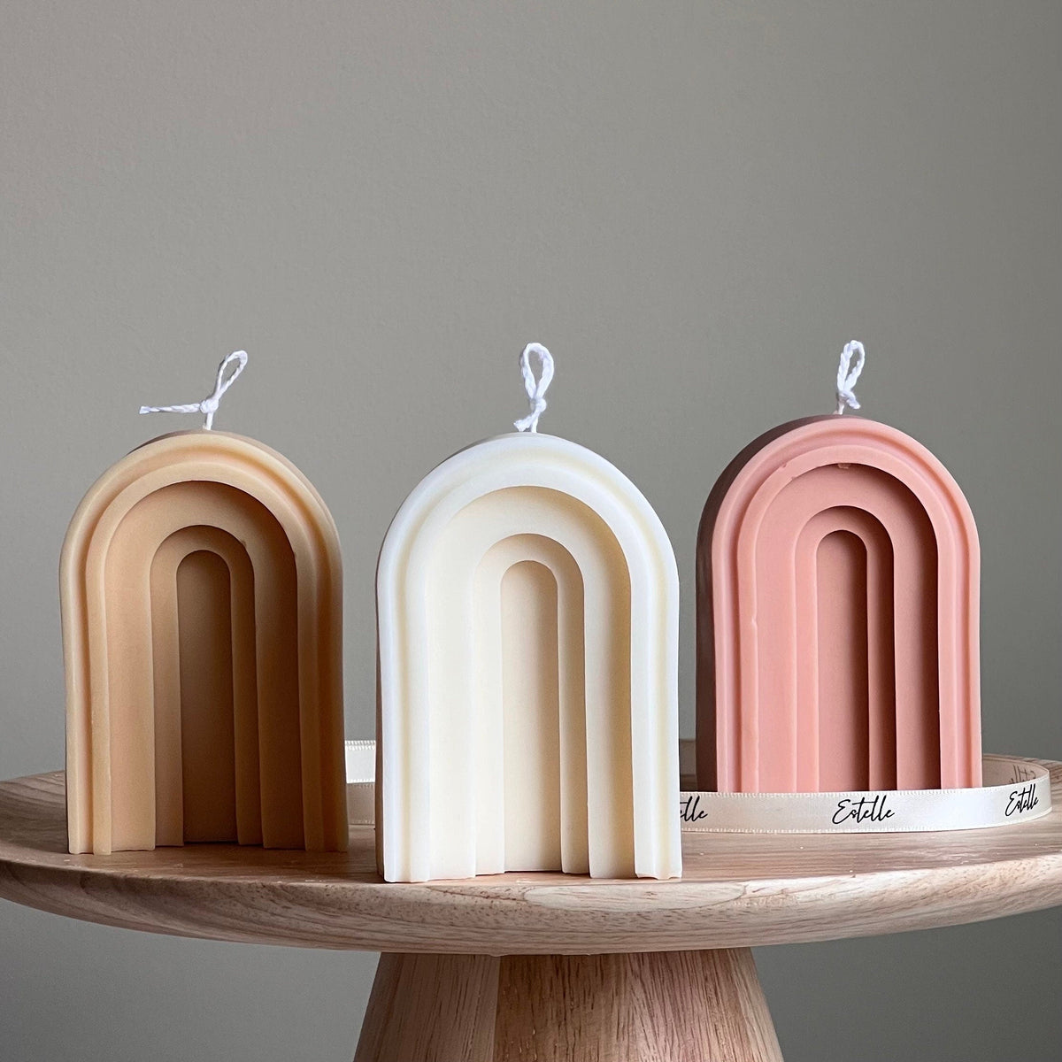 Arch Soy Candle: Sculptural Pillar Candle, Home Decor-0