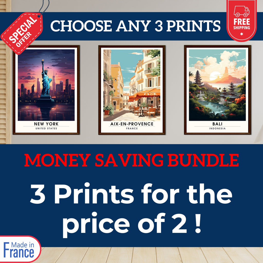 Travel prints | any 3 travel prints | set of 3 travel prints | Unique gift | travel posters  | customised travel poster | Money saving-0