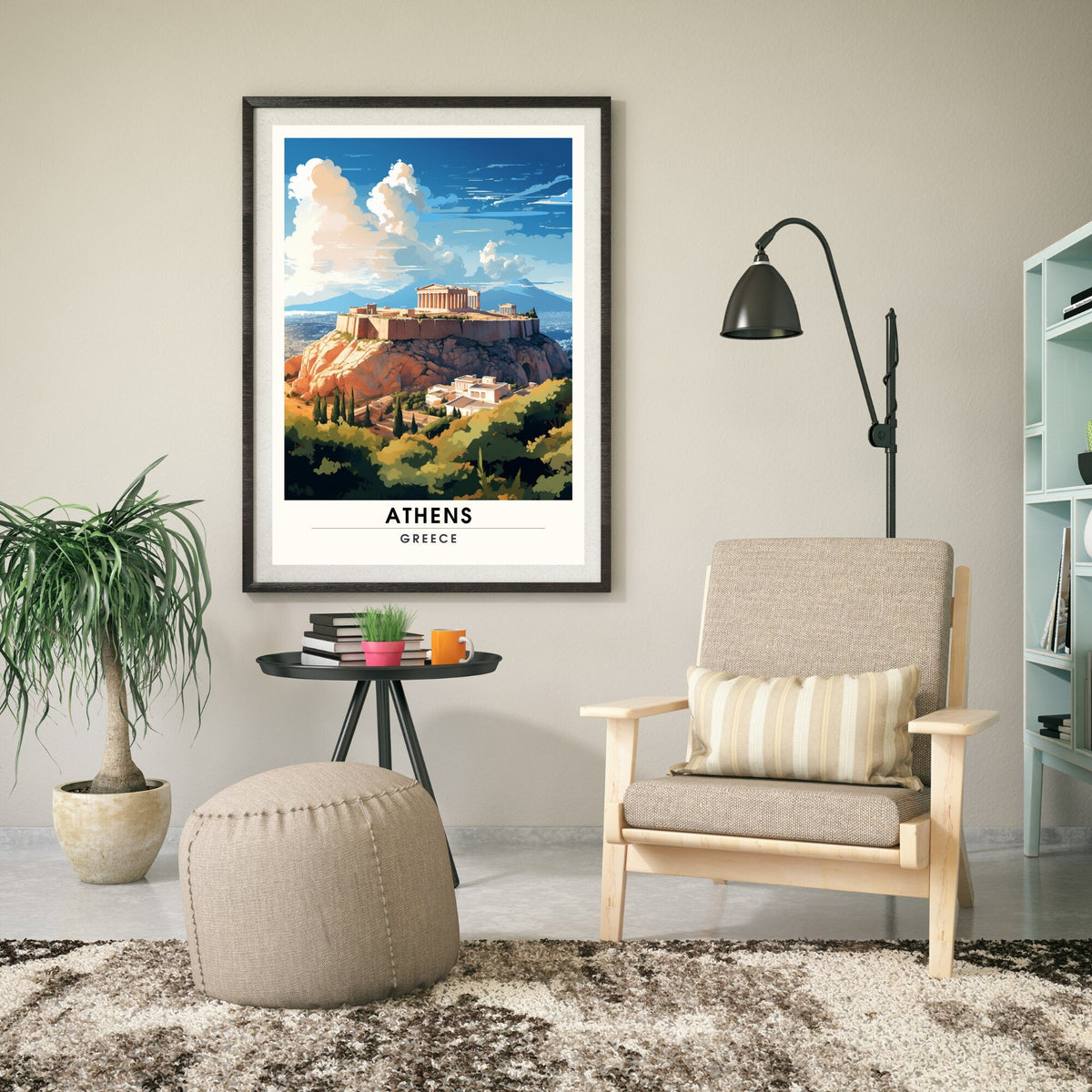 Impression Athènes | Affiche de voyage Athènes-1