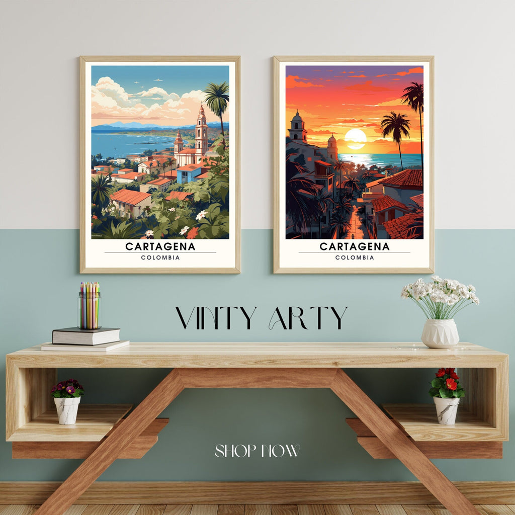 Impression Carthagène des Indes , Colombie  | Poster de voyage Carthagène-3