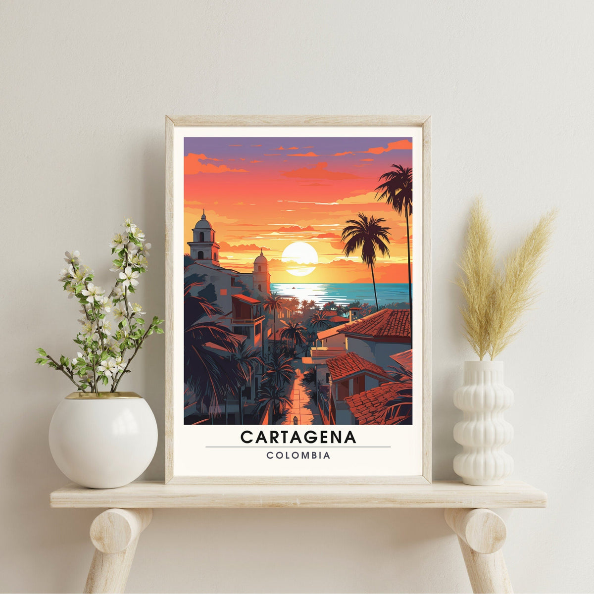 Impression Carthagène des Indes , Colombie  | Poster de voyage Carthagène-4